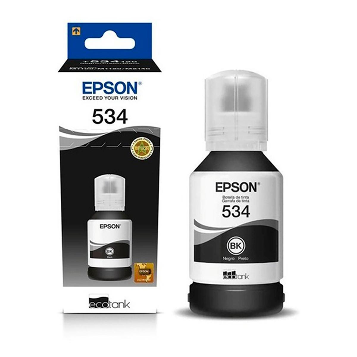 Epson T534 Tinta Para Impresora De 120ml Color Negro